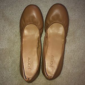 J. Crew Anya Leather Ballet Flat - Burnt Sienna